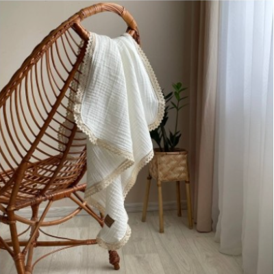 ПЛЕД МУСЛИН ЖАТКА 80Х100