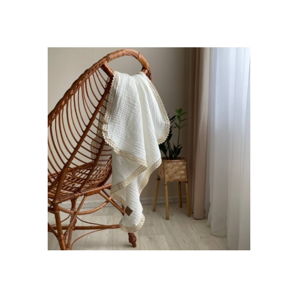 ПЛЕД МУСЛИН ЖАТКА 80Х100