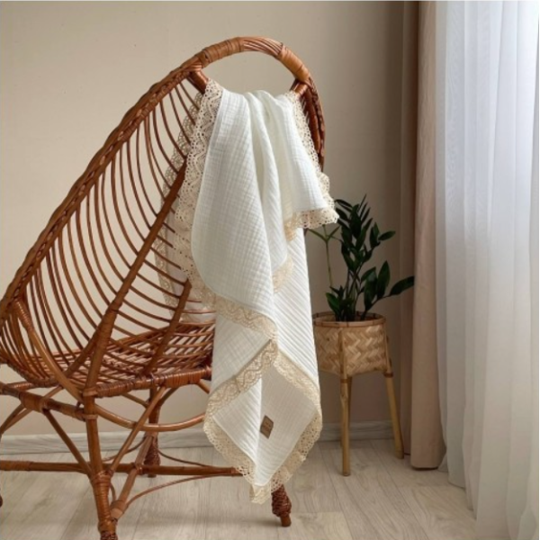 PLED DIN MUSLINĂ CREPATĂ 80x100